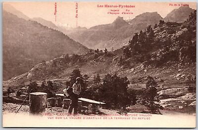 #ad Les Hautes Pyrenees Cauterets Vallee De Marcadau Refuge Vallon Vue Sur Postcard $9.87