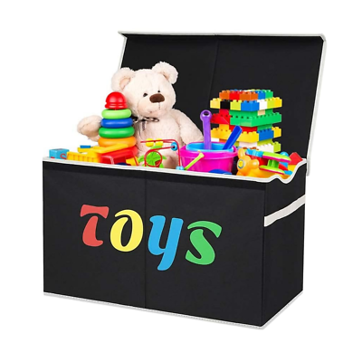 #ad Kids Toy Box Chest Large Lightweight Collapsible Toy Storage Organizer Boxes $22.99