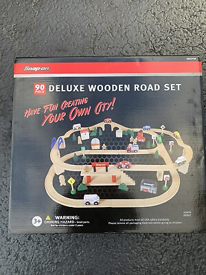 #ad Snap On Tools Deluxe Wooden Toy Road Set SSX21P140 $89.99
