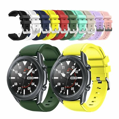 Silicone Bracelet Strap Replacement Watch Band For Samsung Galaxy Watch 46mm $4.55