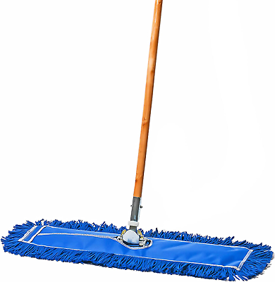 #ad Commercial Dust Mop amp; Floor Sweeper – 24 X 5 In. Cotton Nylon Reusable Mop Head $68.95