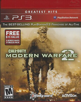 Call Duty Modern Warfare 2 Play Station Three 3 Sony PS3 Game $8.99