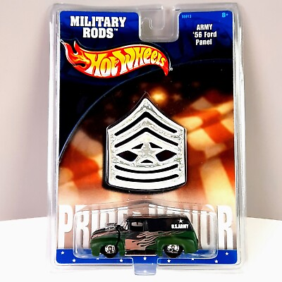 Hot Wheels Military Rods Army #x27;56 Ford Panel Olive Green $12.25