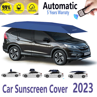#ad Universal Anti uv Protection Car Umbrella Tent Sun Shade Roof Cover Automatic $195.99