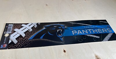 #ad Carolina Panthers Bumper Sticker Football NFL Brand Glitter Design Licensed $10.99