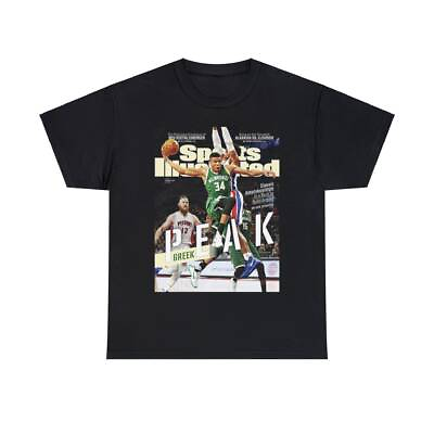 #ad Giannis Antetokounmpo Milwaukee Bucks Sports Illustrated Tee Shirt $25.99