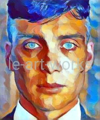#ad Cillian Murphy Thomas Shelby Peaky Blinders TOMMY PRINT OF ACRYLIC PAINTING GBP 99.95