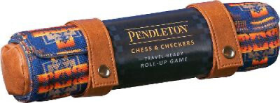 #ad Pendleton Chess amp; Checkers Set: Travel Ready Roll Up Game Camping Games Gift $34.30