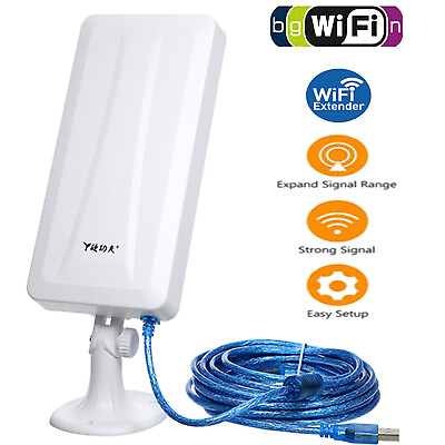 #ad Long Range Extender WiFi Repeater Signal Booster Built in High Gain Antenna $23.49