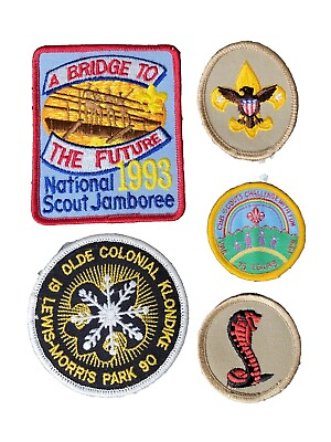 #ad Lot of Boyscout Patches 1993 National Jamboree participant BSA JSP Patch vintage $17.99