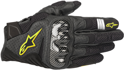 Alpinestars Smx 1 Air V2 Gloves Black Fluo Yellow Large 3570518 155 L $44.65