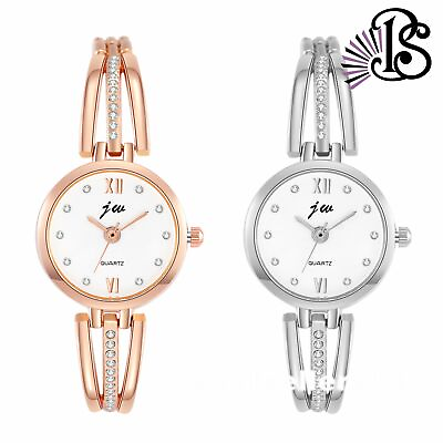 #ad Ladies Women Luxury Stylish Bling Quartz Wrist Watch 25mm Bracelet Fashion Watch $10.33