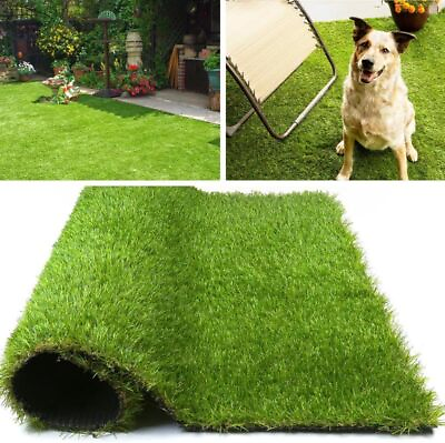 #ad #ad 13ftx80ft Synthetic Landscape Fake Grass Mat Artificial Pet Turf Lawn Garden $37.94
