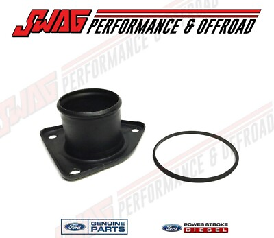 #ad 99 03 7.3L 7.3 Ford Powerstroke Diesel OEM Motorcraft Thermostat Housing Outlet $33.99