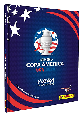 #ad PANINI CONMEBOL COPA AMERICA USA 2024 OFFICIAL HARDCOVER ALBUM ONLY $24.99