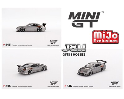 Mini GT Nissan Silvia Top Secret S15 Silver MGT00545 1 64 $11.95