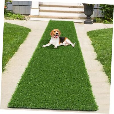 #ad #ad HEBE Artificial Turf Area Rug Grass Mat 2x8 Ft Fake Grass Turf Grass Pad 2x8 FT $59.73