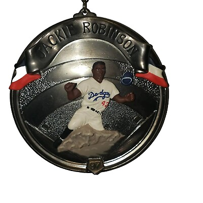 Hallmark Jackie Robinson Medallion Christmas Ornament Los Angeles Dodgers 3.25quot; $8.95