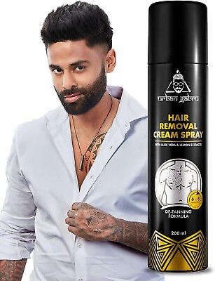 #ad Urbangabru Painless Hair Removal cream Spray For Body Chest Back 6.76 Fl Oz $13.99