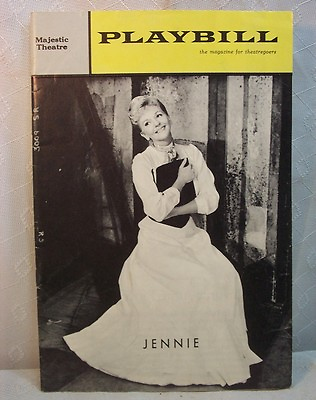 #ad OLD PLAYBILL MAGAZINE OCTOBER 1963 MAJESTIC THEATRE JENNIE MARY MARTIN ADS BUICK $19.99