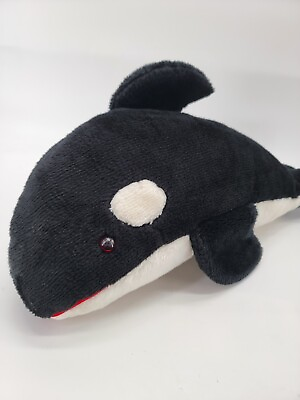 #ad Sea World Realistic Black White Killer Whale Plush Stuffed Animal Toy 17quot; Orca $14.97
