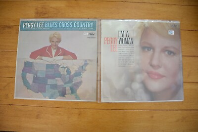 #ad LOT OF 2 PEGGY LEE LP 12quot; VINYL I#x27;M A WOMAN BLUES CROSS COUNTRY JAZZ 75 $20.00