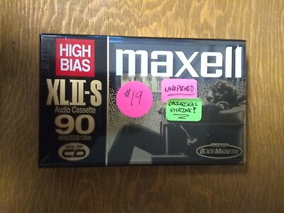 Vintage New Old Stock Maxell XLII S High Bias Cassette *Unopened* #ad $19.00