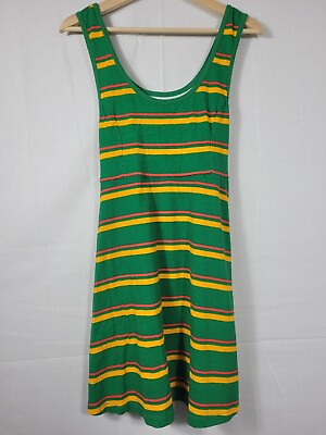 Urban Outfitters Women#x27;s Large Dress Tie Back Pockets Sleeveless 100% Cotton $15.56