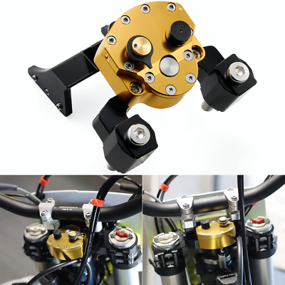 #ad Adjustable Steering Damper Stabilizer For Husqvarna FE350 TE250i TE300i 250 300 $189.54
