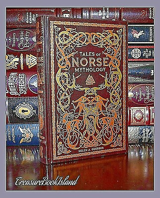 #ad NEW Sealed Tales of Norse Mythology Viking Tales Illustrated Leather Hardcover $34.87