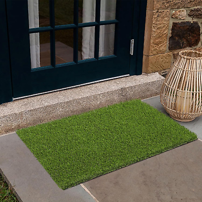 Artificial Grass Door Mats 16quot;X24quot; Small Outdoor Fake Grass Mats Turf Grass Rugs #ad $11.75