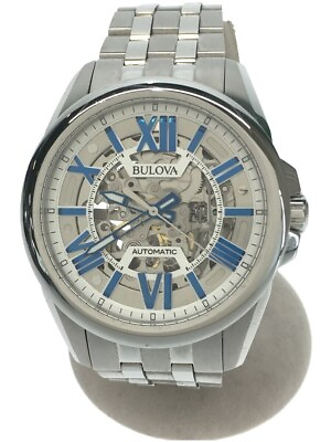 Bulova Automatic Watch Analog Steel Slv Slv Ss 23 $414.38