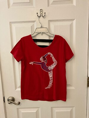 #ad Shop Justice Gymnastics Shirt Sleeve T Shirt Silhouette Size 14 Girls $14.99