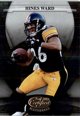 #ad #ad 2008 Leaf Certified Materials Hines Ward Pittsburgh Steelers #114 $2.99