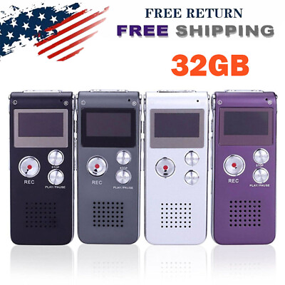 #ad 32GB MP3 Paranormal Ghost Hunting Equipment Digital EVP Voice Activated Recorder $23.39