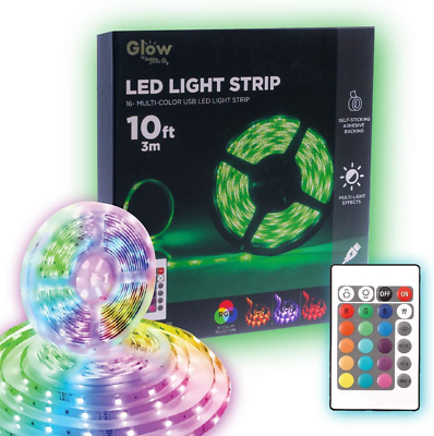 Glow LED Strip Lights for Bedroom Kitchen DIY Projects Color Changing with Remot #ad $43.86