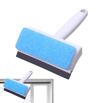 #ad 2 in 1 Dual use Sponge Cleaning Brush with Holes Wall Scraping and Washing Tool $7.41