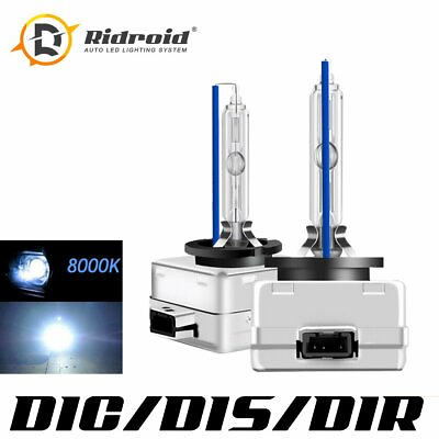 2 X D1C D1R D1S 8000K Ice Blue HID Xenon Headlight OEM Replacement Bulbs $13.98