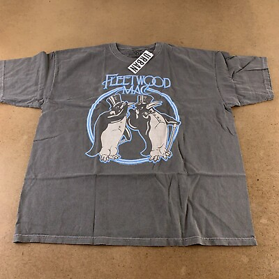 Urban Outfitters Fleetwood Mac Men#x27;s Size XL Gray Penguin T Shirt $21.67