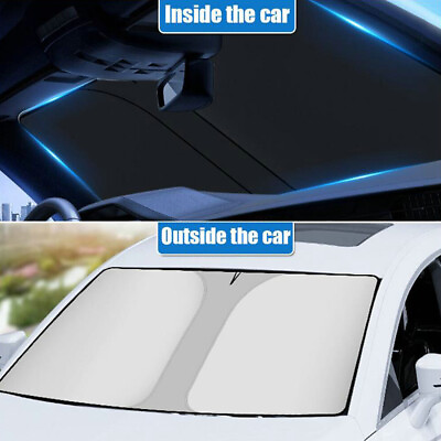 #ad Car Sun Visor Shade Cover Windshield Sunshade Sun UV Titanium Block Protector $12.54