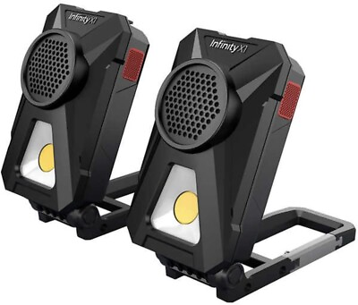 #ad Infinity X1 700 Lumens Work Light Bluetooth Speaker Charge Station 2 pack $27.99