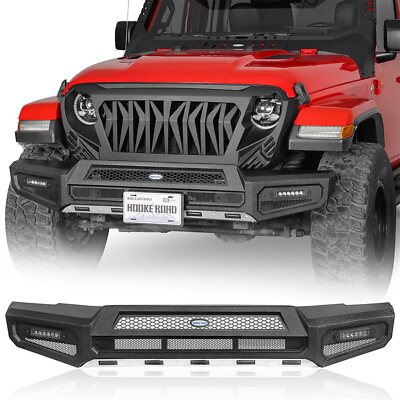Steel Offroad Front Bumper w Led Light Fit 18 24 Jeep Wrangler JL amp;Gladiator JT $219.51