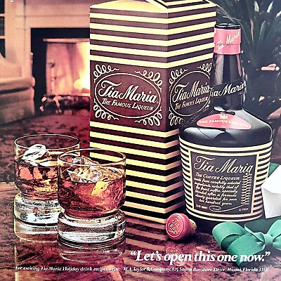 #ad Tia Maria Coffee Liqueur Holiday 1979 Advertisement Distillery Alcohol DWKK2 $12.00