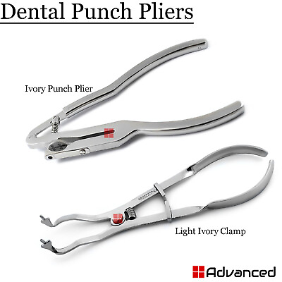 #ad Dental Rubber Dam Ivory Light Clamp Forceps Ivory Punch Plier Endodontic Tools $34.81