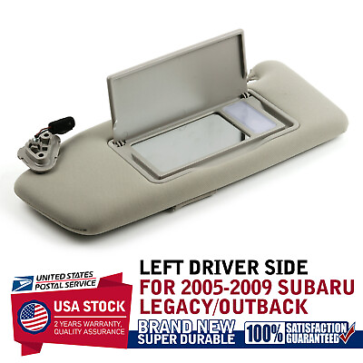 #ad Car Sun Visor Left Side Gray For Subaru Outback 2.5L 3.0L 2005 2009 92011AG55AOR $39.38