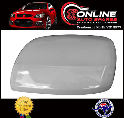 #ad Door Mirror Cover LEFT fit Toyota Landcruiser 200 Series 07 12 White view rear AU $129.00