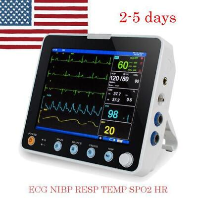 #ad Medical 8#x27;#x27; ICU Portable Patient Monitor Vital Signs SpO2 HR NIBP ECG TEMP RESP $339.00