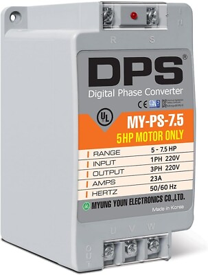 #ad Digital Phase Shifter MY PS 7.5 23A 7.5HP Drive 3 Phase motor with 1 Phase 220V $299.00