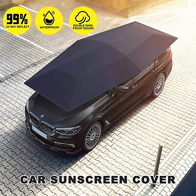 #ad 4.2M Fully Automatic Car Umbrella Tent Roof Cover Remote Anti UV Sunshade $195.99
