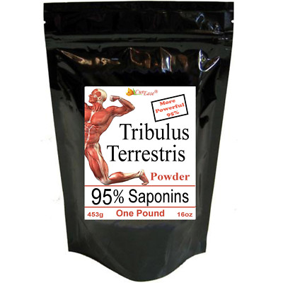 #ad Tribulus Terrestris Powder Testosterone 95% Saponins 16oz LB Make 566 Caps 800mg $22.99